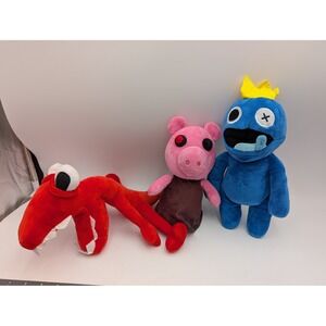 Roblox Piggy Pig Rainbow Friends Blue Red Plush Phatmojo Stuffed Animal Toy